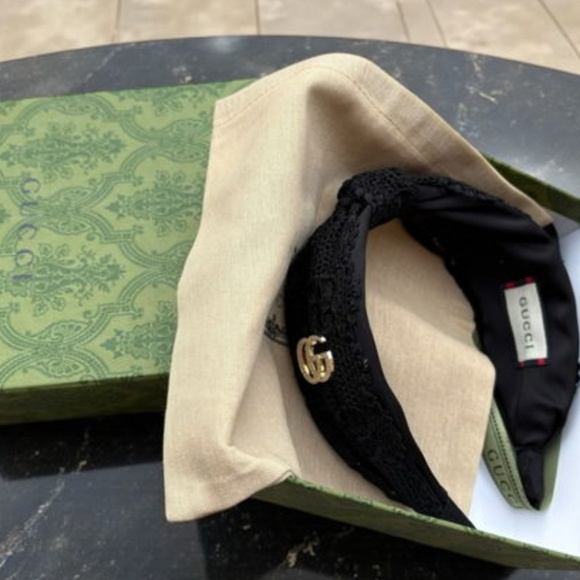 Gucci Black Headband With Logo - Picture 3 of 7